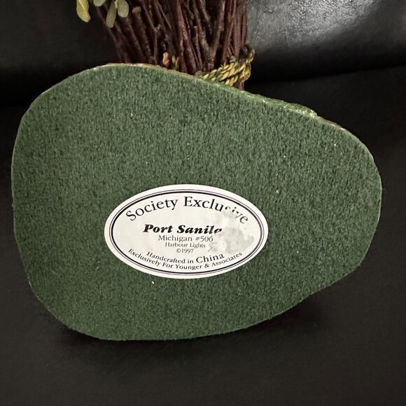 Society Exclusive Port Sanila Michian #506 Harbor Lights Statuette 1997yr - Picture 4 of 5